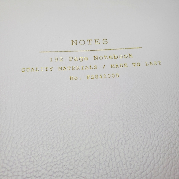 FRINGE STUDIO "Notesmark Lavender" Faux Leather Vegan Gold Notebook Journal - Picture 2 of 8